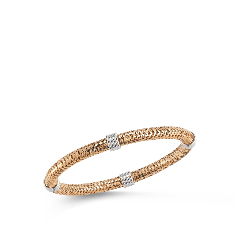 roberto coin 4 station flexible bangle roberto coin 4 station flexible bangle