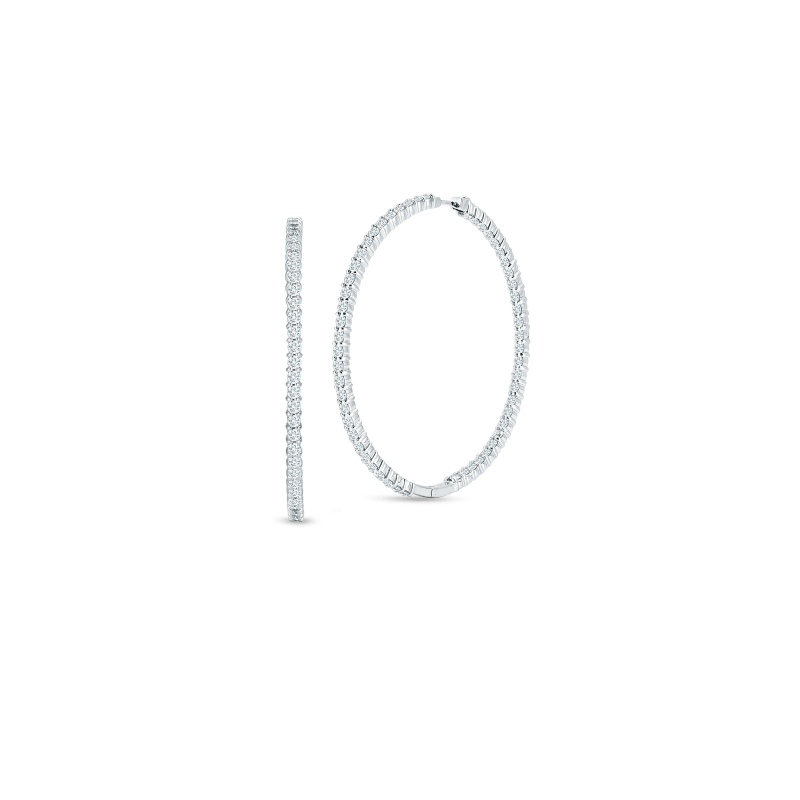 roberto coin xxlarge inside outside diamond hoop earrings roberto coin xxlarge inside outside diamond hoop earrings