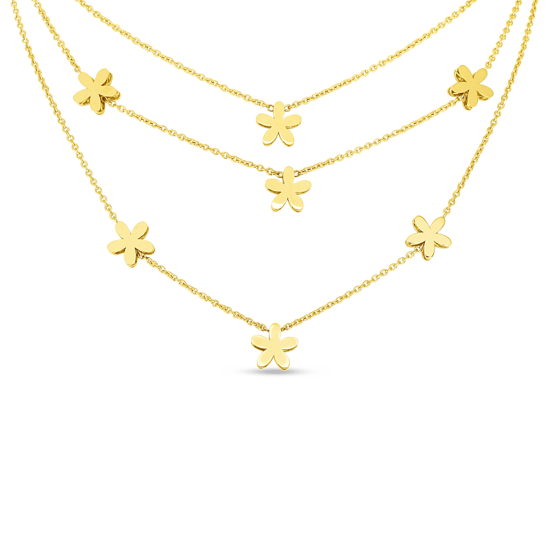 roberto coin 18kt gold y fiore princess collar roberto coin 18kt gold y fiore princess collar