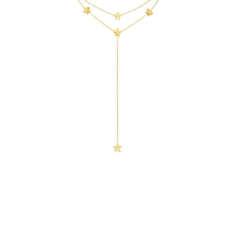 roberto coin 18kt gold y fiore princess collar roberto coin 18kt gold y fiore princess collar