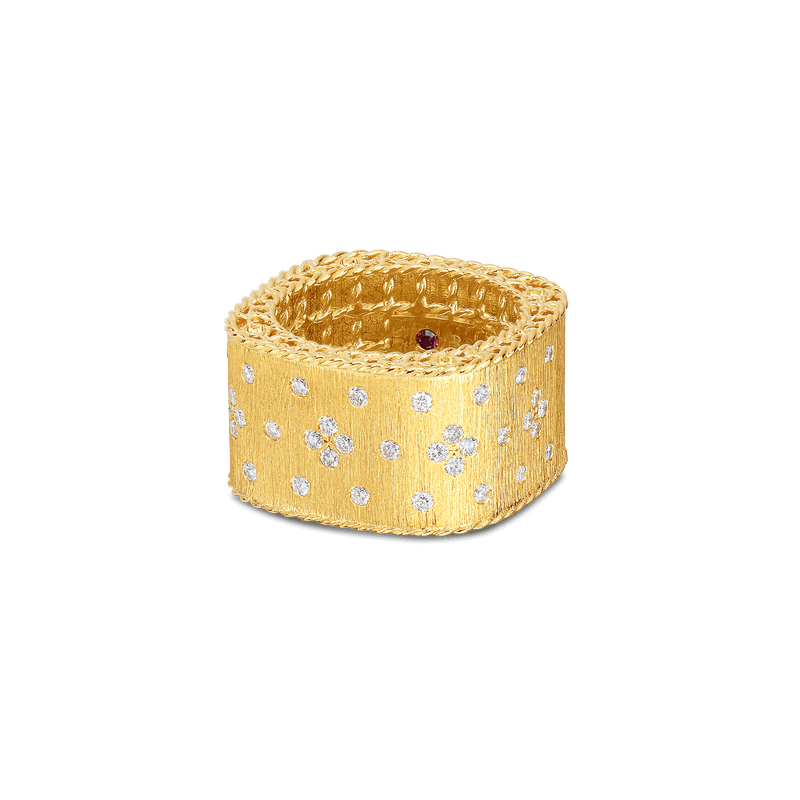 roberto coin satin finish ring with fleur de lis diamonds roberto coin satin finish ring with fleur de lis diamonds