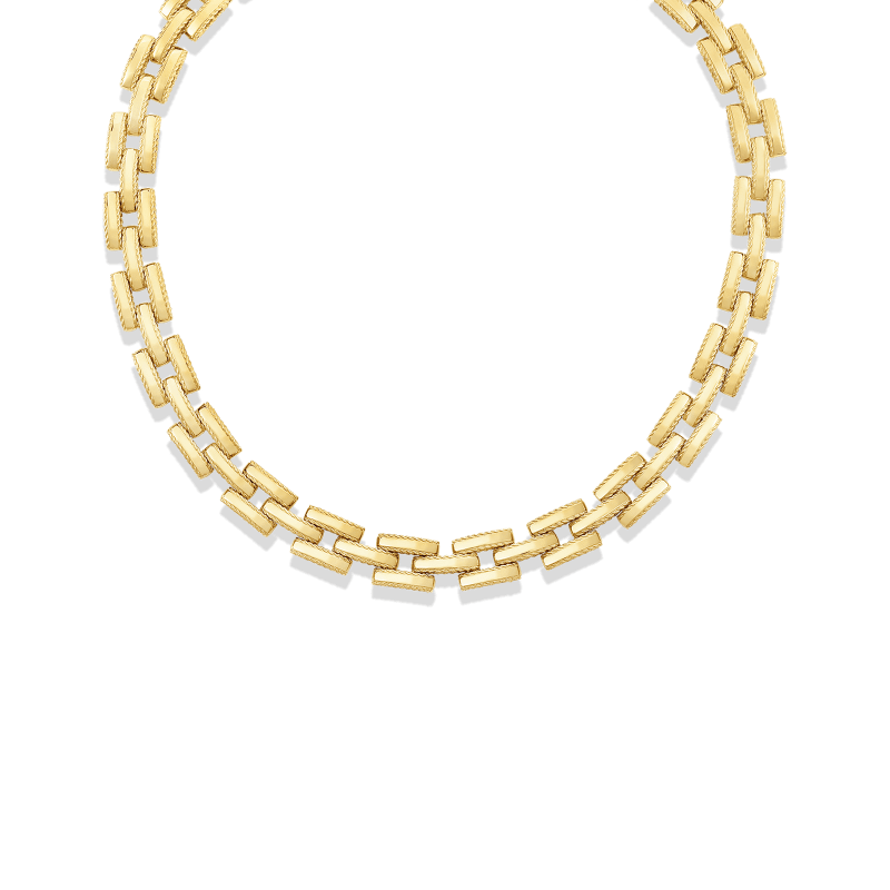 roberto coin retro link collar roberto coin retro link collar