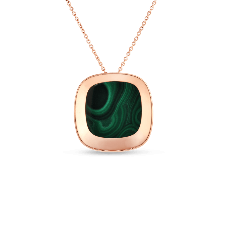 roberto coin large pendant with malachite