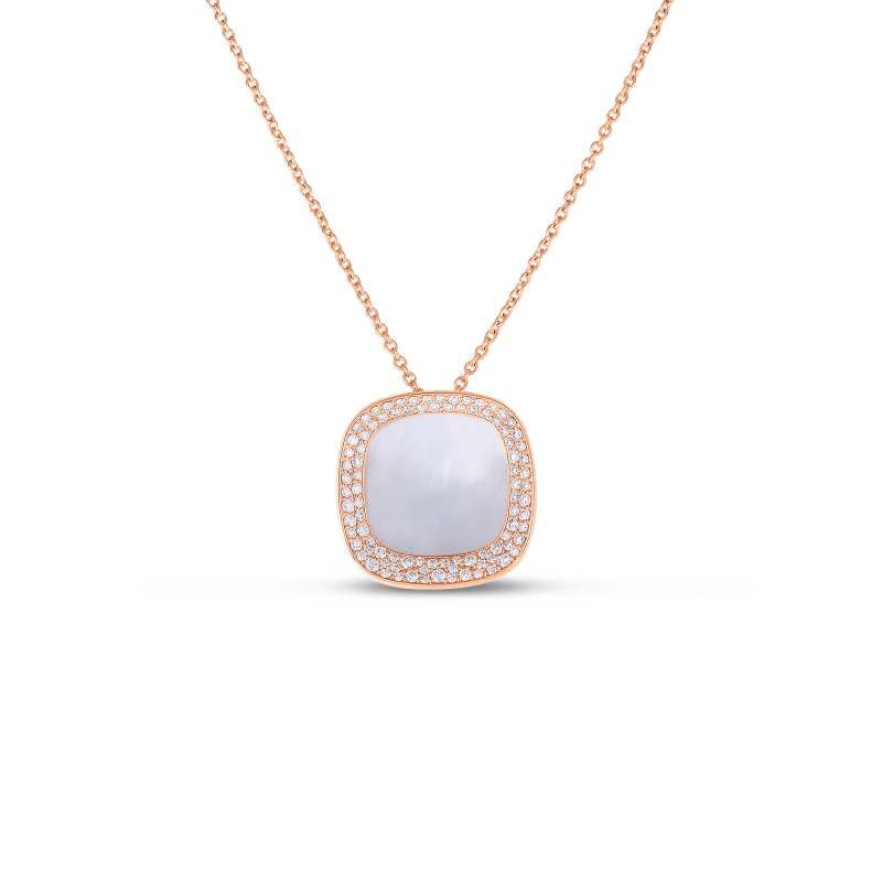 roberto coin small pendant with mother of pearl and diamonds