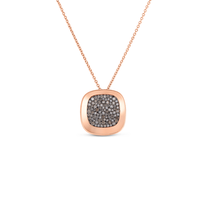 roberto coin small pendant with brown diamonds