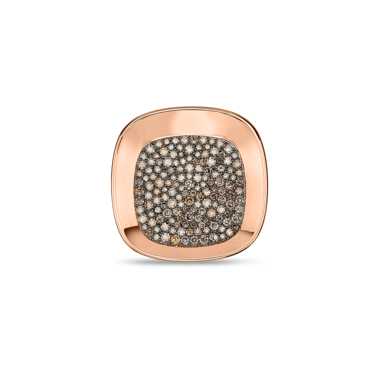 Roberto Coin Large Ring with Brown Diamonds