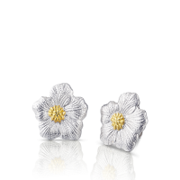 buccellati gardenia small button earrings