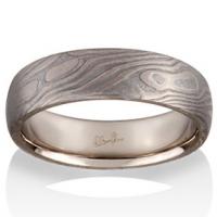 Chris Ploof Chris Ploof Chris Ploof  Maple Mokume in 14K Pd White Gold and Meteorite