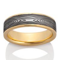 Chris Ploof Chris Ploof Chris Ploof  Infinity Damascus with 18K Yellow Gold Channel