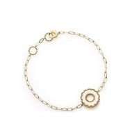 Chantecler Bracelet in yellow gold with one symbol in kogolong