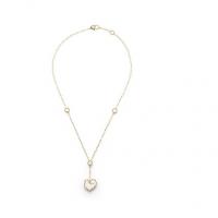Chantecler Short necklace in yellow gold, kogolong and diamonds