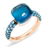 pomellato ring nudo deep blue