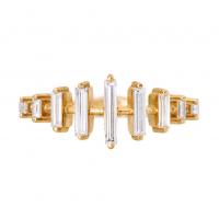Artemer Spaced Needle Baguette Diamond Ring