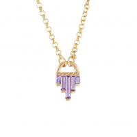 artemer art deco necklace with lilac sapphires
