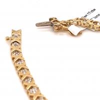 xoxo diamond tennis bracelet