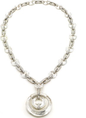 crystal link necklace crystal link necklace
