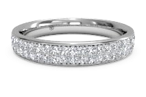 Ritani - Womenx27s Double Micropav Diamond Wedding Ring
