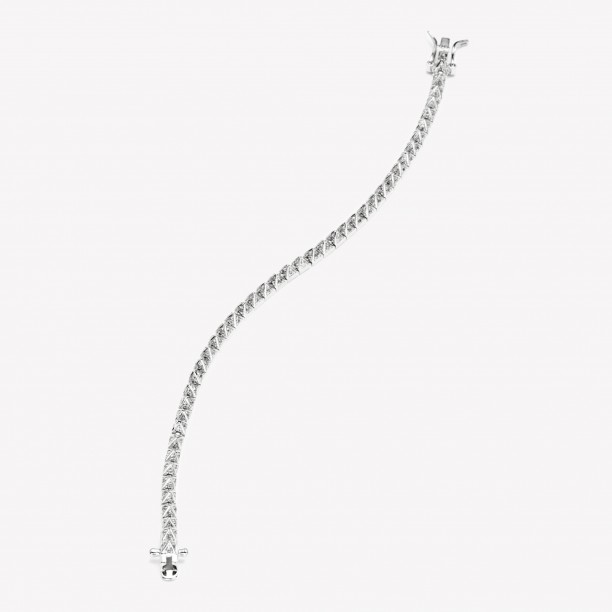 pavÉ pyramid tennis bracelet silver pavÉ pyramid tennis bracelet silver