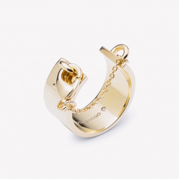 Eddie Borgo - Safety Chain Ring GOLD