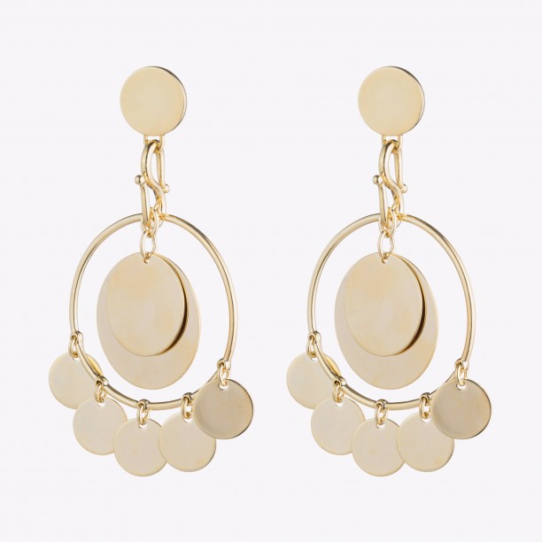 Eddie Borgo - IOS COIN EARRING GOLD