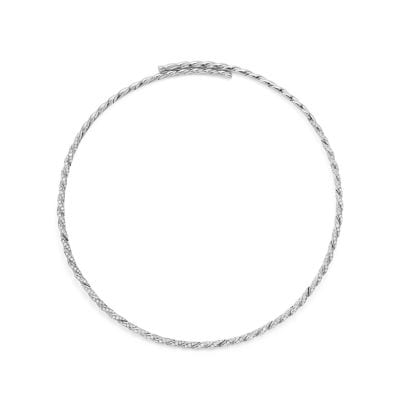 pavéflex single row necklace with diamonds in 18k white gold pavéflex single row necklace with diamonds in 18k white gold
