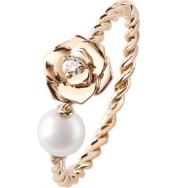 Piaget rose gold pearl diamond ring Rings P EyeOnJewels