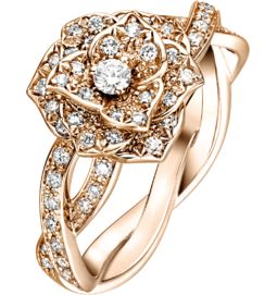 Piaget rose gold diamond ring Rings Piaget EyeOnJewels