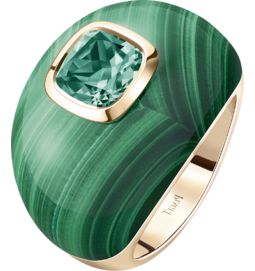 Piaget rose gold malachite green tourmaline ring EyeOnJewels