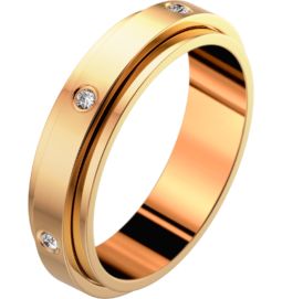 Piaget - Rose gold diamond wedding ring Band width  48 mm Piaget - Rose gold diamond wedding ring Band width  48 mm