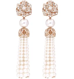 Piaget rose gold diamond pearl earrings Earri EyeOnJewels