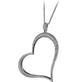 Piaget - White gold diamond pendant Width 322 mm