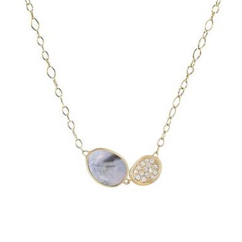 lunaria black mother of pearl & diamond pave pendant lunaria black mother of pearl & diamond pave pendant