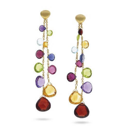 paradise elevated mixed stone two strand drop earrings paradise elevated mixed stone two strand drop earrings