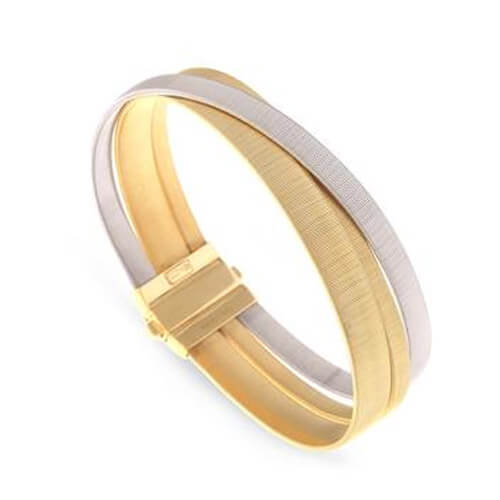 Marco Bicego - Masai Yellow and White Gold Three Strand Bracelet