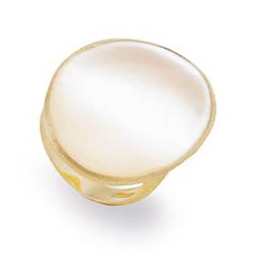 lunaria gold & white mother of pearl medium cocktail ring lunaria gold & white mother of pearl medium cocktail ring