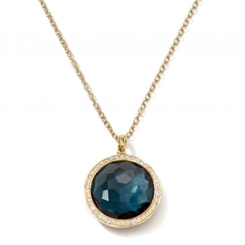 Ippolita - Large Pendant Necklace in 18K Gold with Diamonds