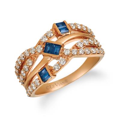14k strawberry gold® blueberry sapphire™ 3/8 cts. ring with nude diamonds™ 3/4 cts. 14k strawberry gold® blueberry sapphire™ 3/8 cts. ring with nude diamonds™ 3/4 cts.