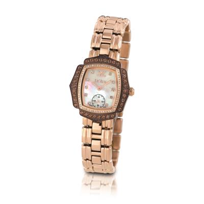 stl chocolate quartz® 1 cts. watch with vanilla diamonds® 3/8 cts. stl chocolate quartz® 1 cts. watch with vanilla diamonds® 3/8 cts.