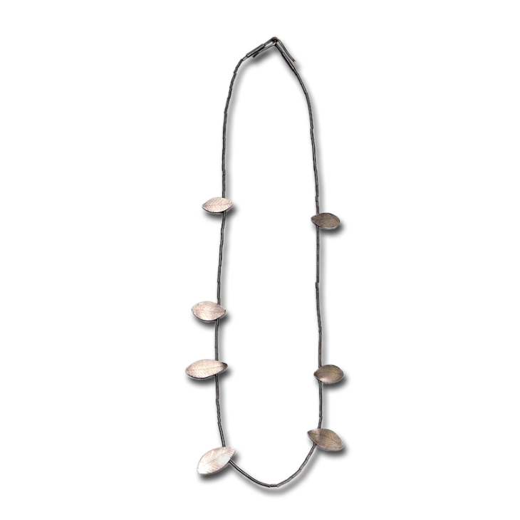 7-leaf silver necklace 7-leaf silver necklace