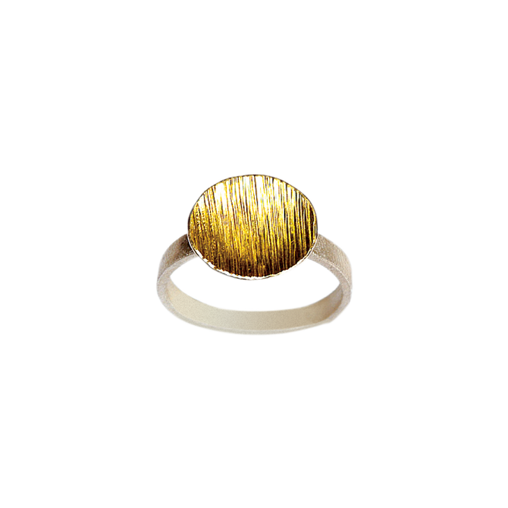 Priya Himatsingka - Water Gold Small Flat Shank Ring