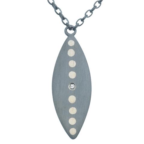 scribble marquis dot necklace scribble marquis dot necklace