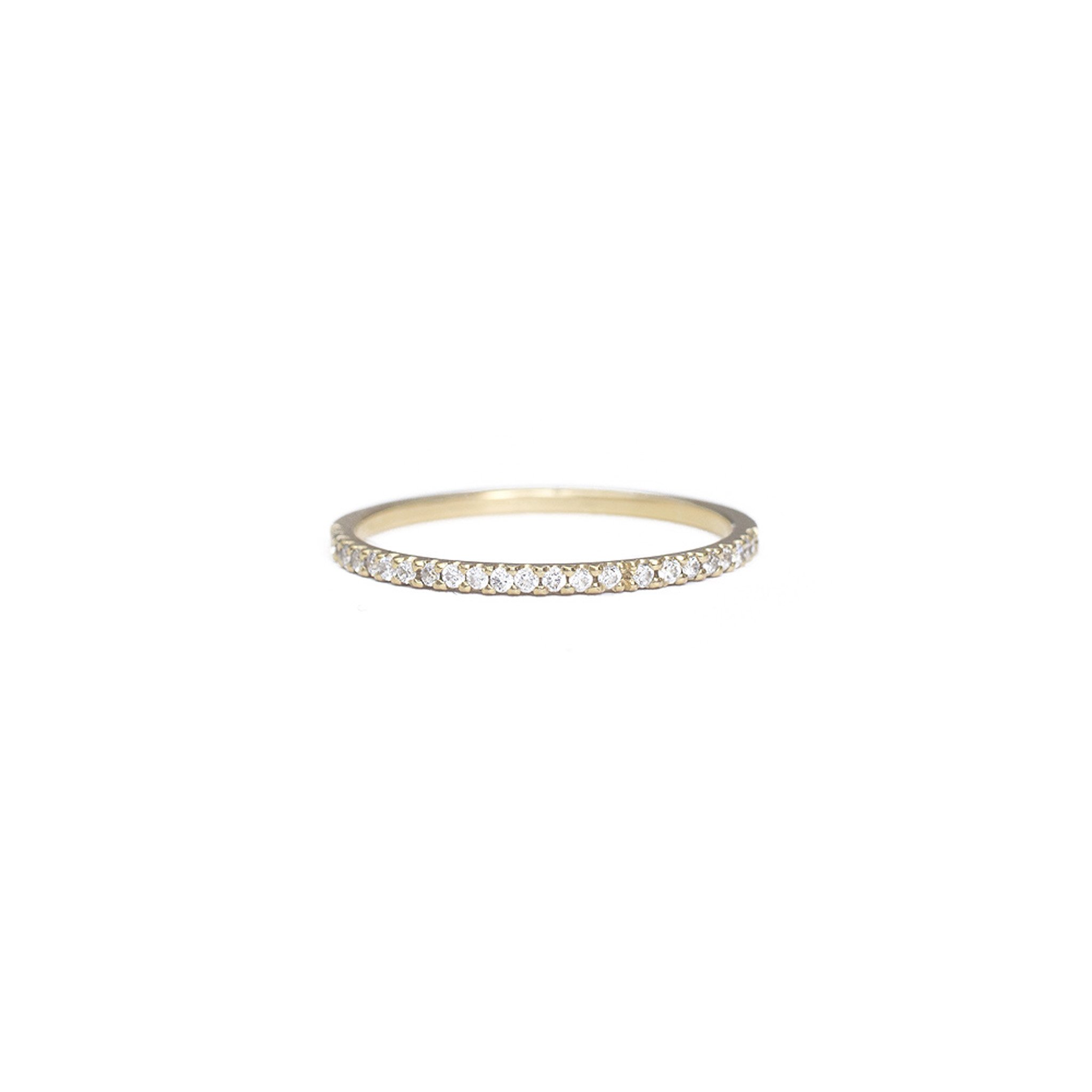 pavé diamond eternity ring - 1mm pavé diamond eternity ring - 1mm