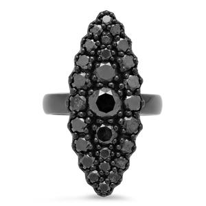 Colette - Black Chevaliers Ring