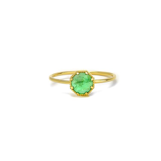 crown bezel emerald ring crown bezel emerald ring