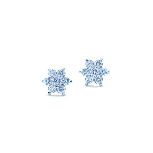 florettes diamond earrings 0.96 ctw. florettes diamond earrings 0.96 ctw.