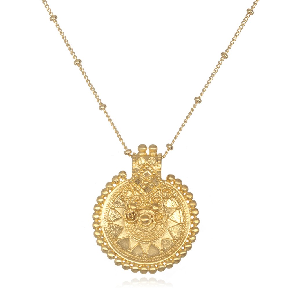 Satya Jewelry - Gold Mandala Necklace