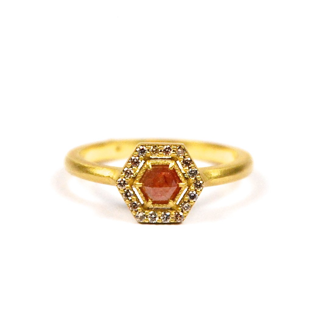 diamond hex ring diamond hex ring