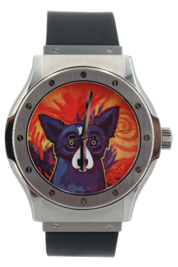 hublot stainless steel classic fusion - ltd. ed. blue dog -41mm - automatic - ref. b1915.1 hublot stainless steel classic fusion - ltd. ed. blue dog -41mm - automatic - ref. b1915.1