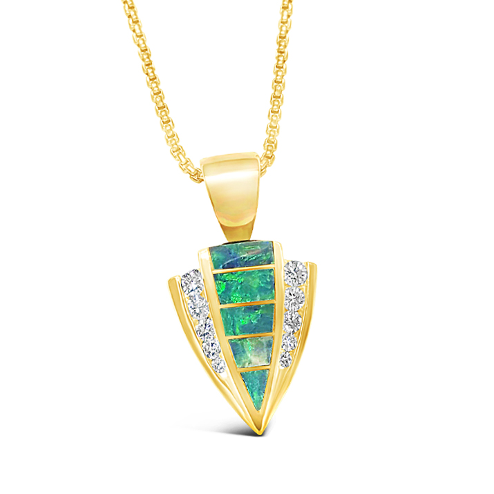 14 karat yellow gold contemporary pendant. 14 karat yellow gold contemporary pendant.