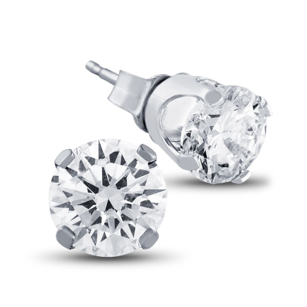 1 5 8 Carat Diamond Stud Earrings In 10k Gold Eyeonjewels